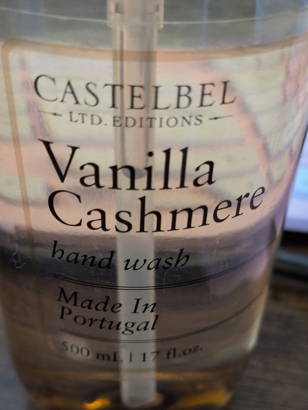 Castelbel Vanilla Cashmere Hand Wash — Cream Scented